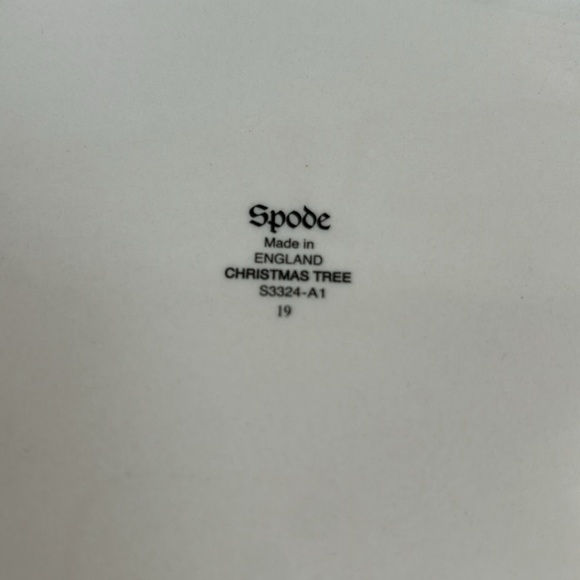 Spode Christmas Tree England star shape serving dish hors d’oeuvres plate cream - Picture 5 of 15